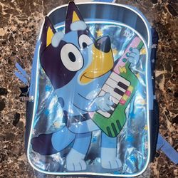 Brand New Bluey playing the guitar backpack 