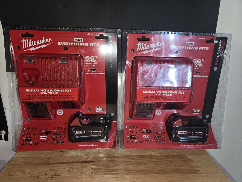 Milwaukee Batteries $100 Each Pack