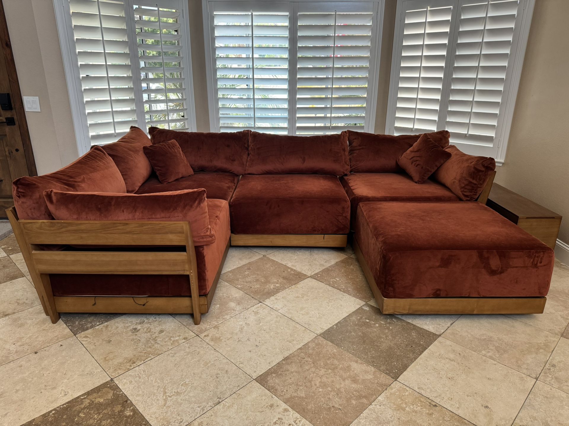 Modular Couch - terracota