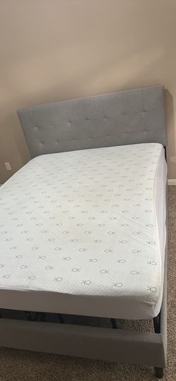Queen Bed set- frame, headboard, mattress