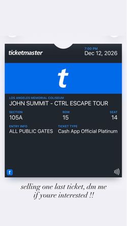 John Summit LA tickets