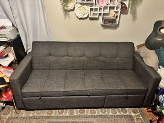 Grey Convertible Sofa