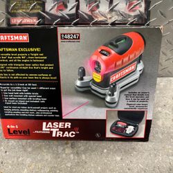 Craftsman 4-in-1 Level with Laser Trac, leveling tool ..  brand new in box .. $50