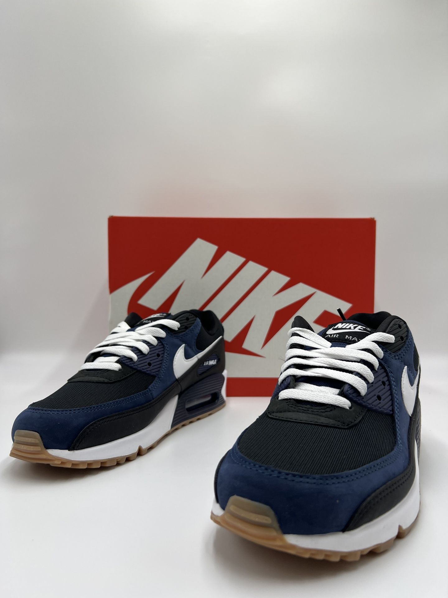Size 10 - Nike Air Max 90 Midnight Navy Gum - FB9658 400