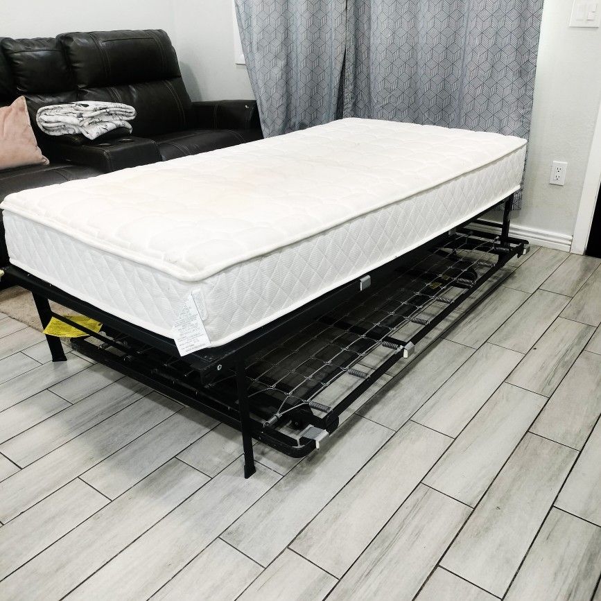Twin Bed Frame W/Mattress
