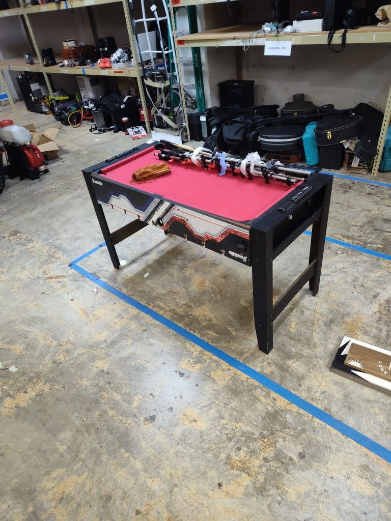 Pool Table And Table Football 