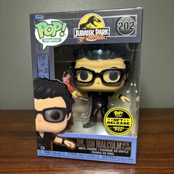 Funko Pop! Digital 202 Dr. Ian Malcolm with Flare LE 1900 w/Protector