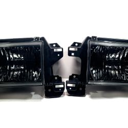 HEADLIGHTS FOR 87-91 FORD F150 F250 F350 BRONCO
