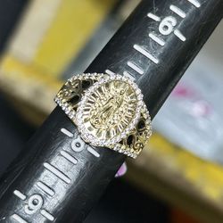 14kt Gold Women Ring (Lady Of Guadalupe) 