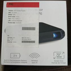 Brand New Sealed Miroir M76 Wireless Pocket Projector