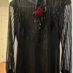 Long Black Dress For Costume 