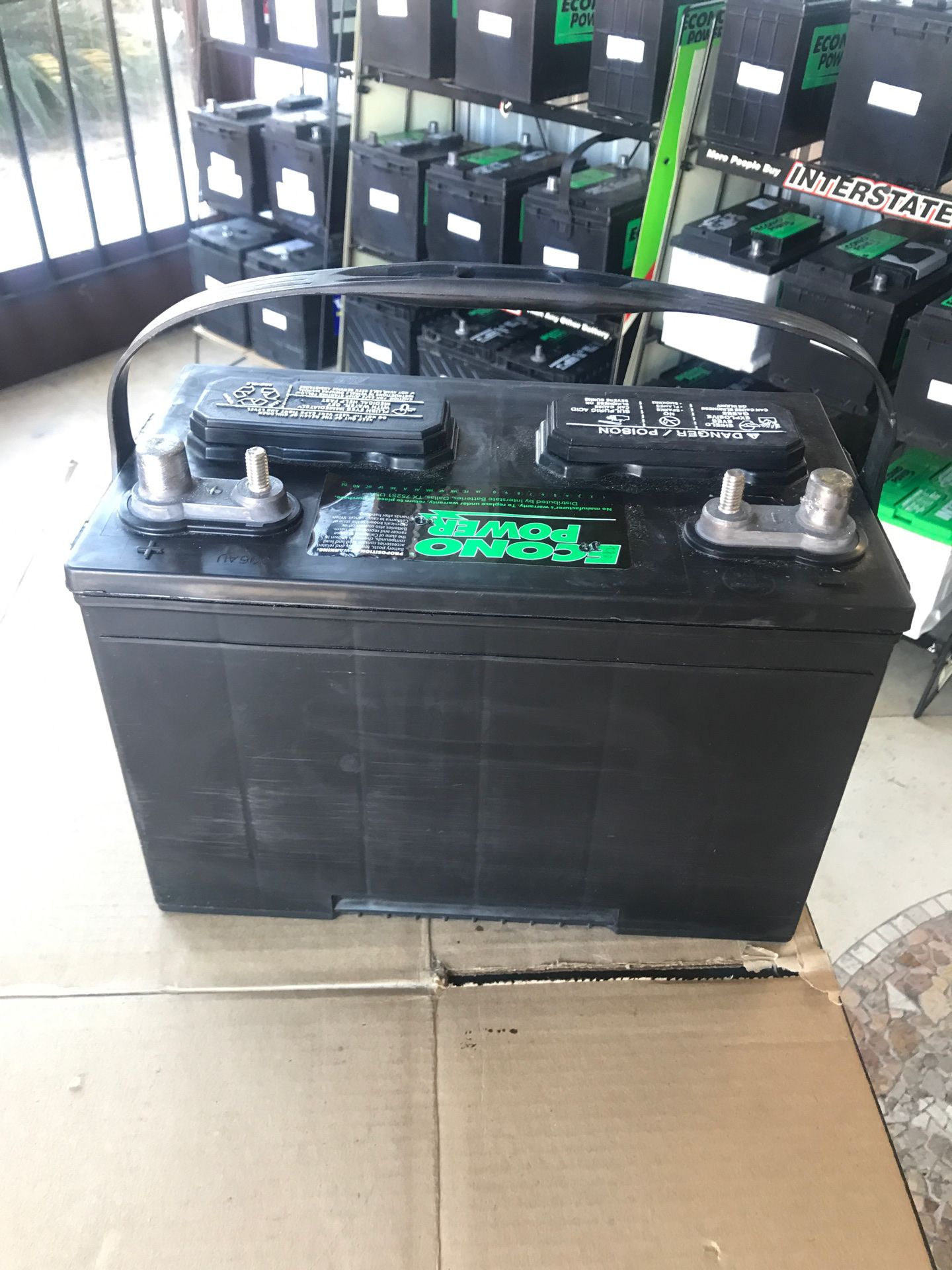 Interstate SRM 27 Econo power deep cycle RV, Marine, travel trailer battery 750 M cranking amps