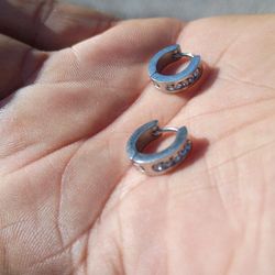 Silver Loop Earrings 