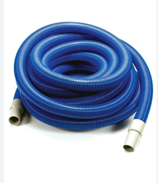 Vacuum Hose, 1-1/2" x 40', Blue / Black with cuffs,