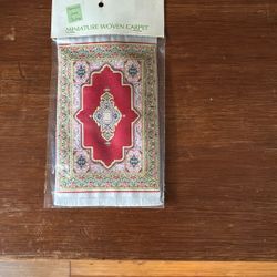 Turkey  Miniature Woven Carpet 7”/4”
