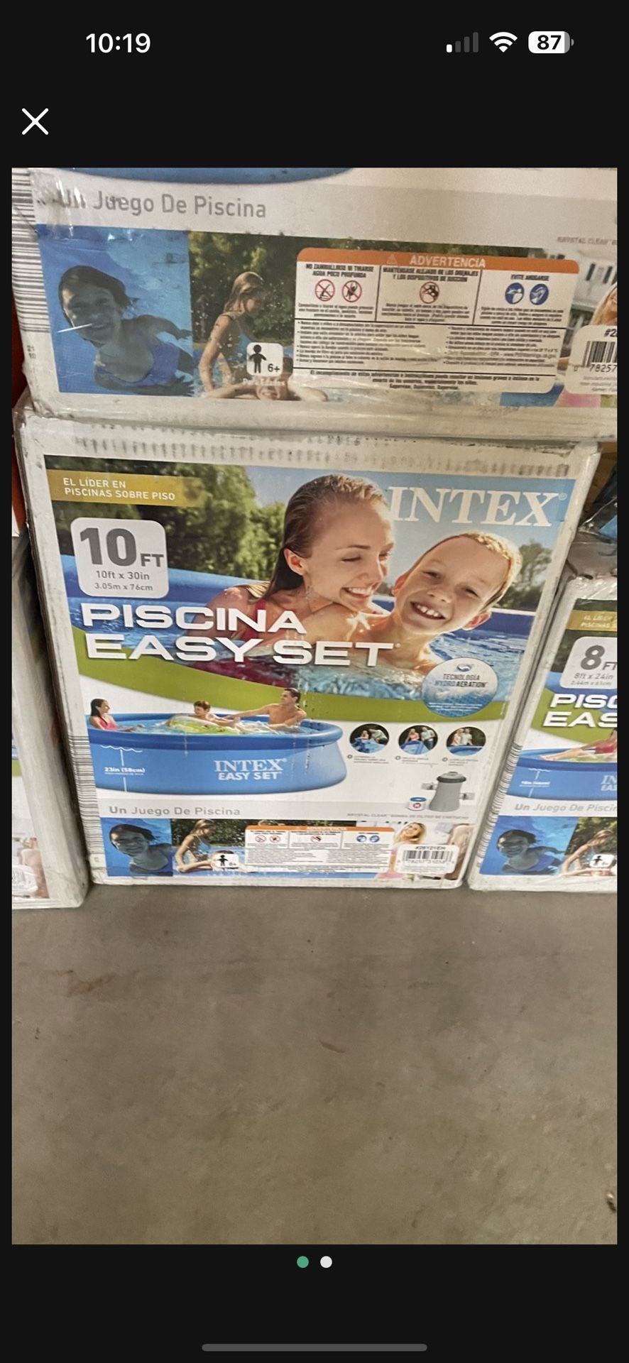 10 Ft By 30 In Pool With Filter Intex