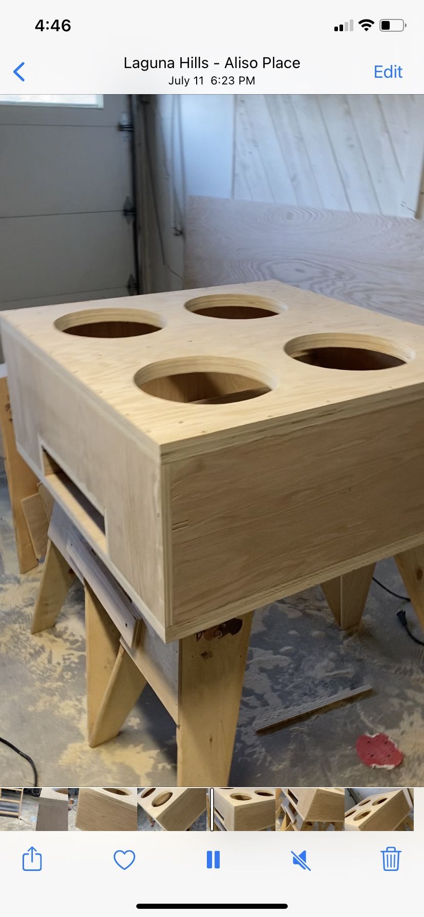 37x35 Speaker Box 4 12s