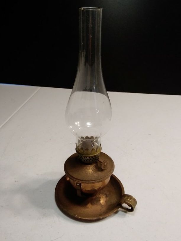 Vintage Copper Mini Oil Lamp