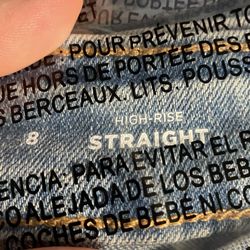 👖 Jeans - High-Waisted Wow Straight Ankle - 8 Reg (NEW)