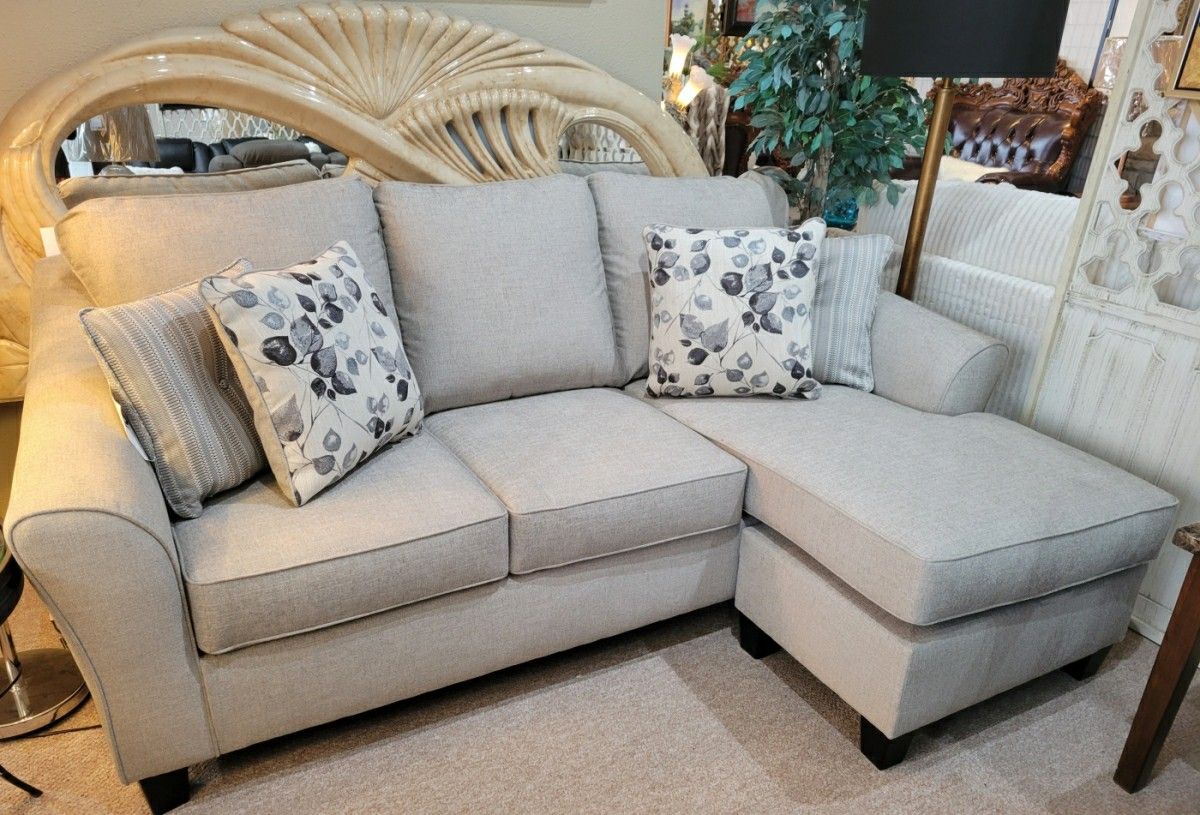 Grey Sofa Chaise (Sectional) Reversable