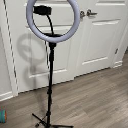 Led Ring Light With Adjustable Tripod 