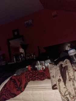 Bed with mirror dresser