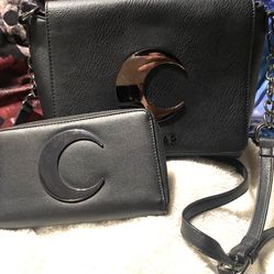 Killstar Gothic Moon Shoulder Bag And Clutch Wallet