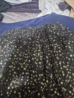 Black and gold star skirt Halloween costume