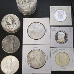 2oz Silver Egyptian God Series - Silver - Eagle ASE 90% Half Dollar Kennedy