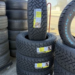 Tires New All Terrain LT 35x12.50R20 AT $890 set of four install mount and balance