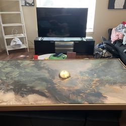 Black Tv Stand. Barely Used. 