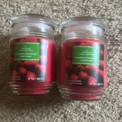 2 Strawberry Candles
