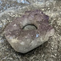 crystal tea light candle holder