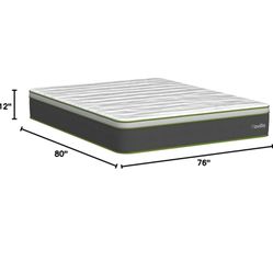 King 12 inch memory foam Hybrid Mattress