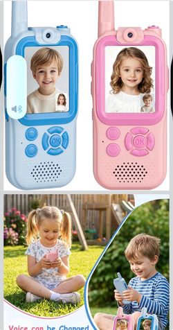 Kids Walkie Talkies with Camera Screen Set