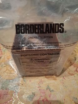 Borderlands Popcorn container promotional item