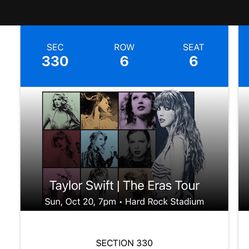 Taylor Swift Hard rock Stadium 10/20/24