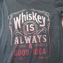 New Women's Whiskey T-shirt Size Medium 