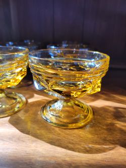 Vintage Anchor Hocking Sherbert Glasses - Set Of 6