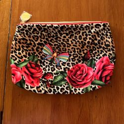 New Ester Kaiser Leopard Print Cosmetic Bag