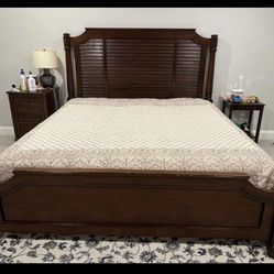 Bassett King size Bed frame and Drawers with complimentary nightstand !