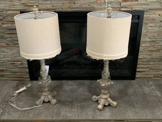 Antique lamps from Hobby Lobby