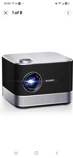 AURZEN Boom 3 Portable Smart Projector 4K Supported w/ WiFi, Bluetooth Black