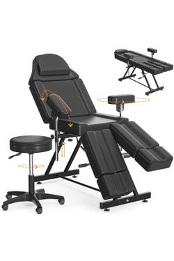 Tattoo/ facial/ massage table w/ stool