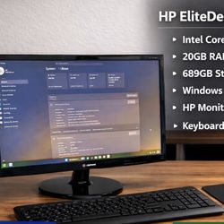 HP EliteDesk 800 G2 SFF i7 Desktop Bundle