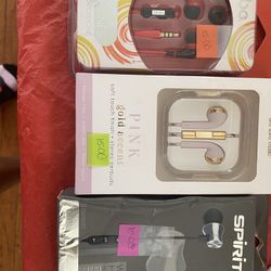 Pink Gold Accent Headphones 