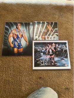 WWE Signed Autographed Photos – Kurt Angle & Stone Cold