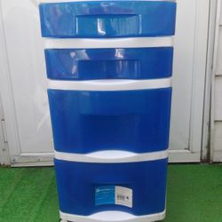 4 Drawer Plastic Rolling Storage