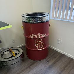 Custom-built USC Trash can
