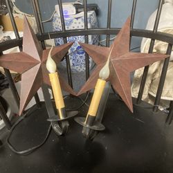Metal Star Candle Sconces 